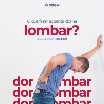 O que fazer ao sentir dor na lombar?